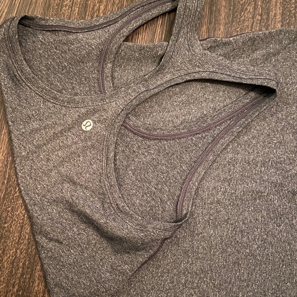 Lululemon dark grey racerback tank
